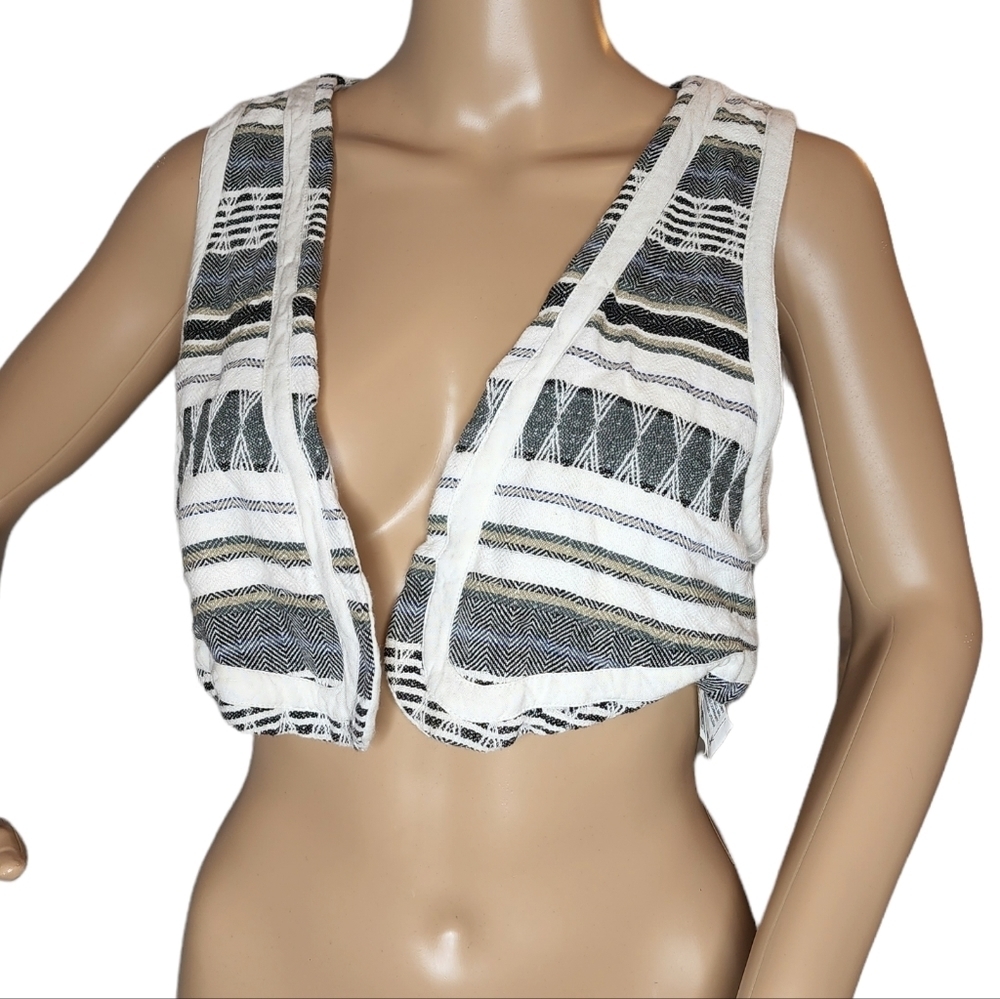 Zara cropped vest